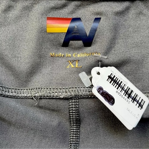 Aviator Nation Womens Sprinter Full Length Leggings PERISCOPE/STEEL/CARIBBEAN 🩶 - Picture 5 of 7